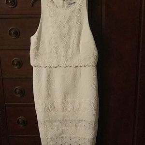 White embroidery dress